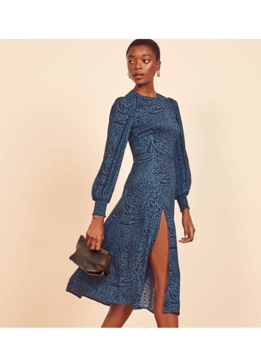 Reformation Allegra Animal Print Dress Size 4